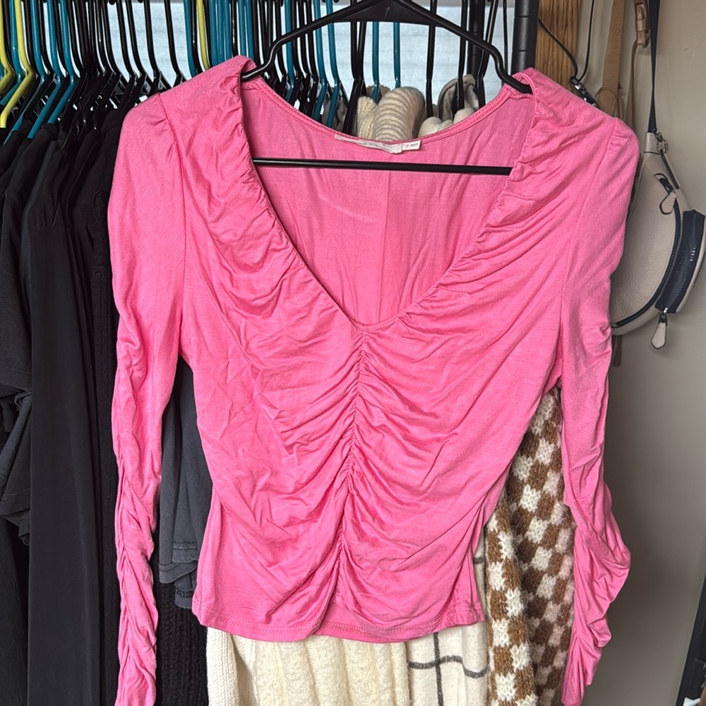 Lush brand new without tag pink cinched top